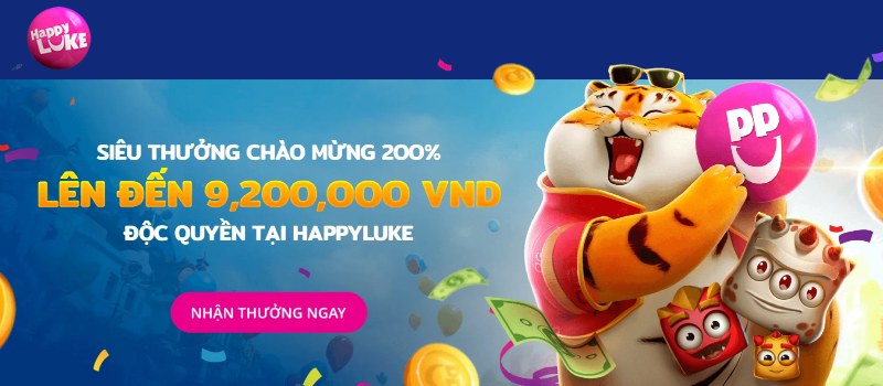 HappyLuke TIỀN THƯỞNG CHÀO MỪNG